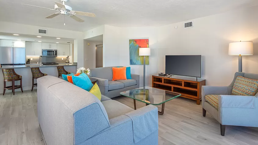 Living room with sleeper sofa