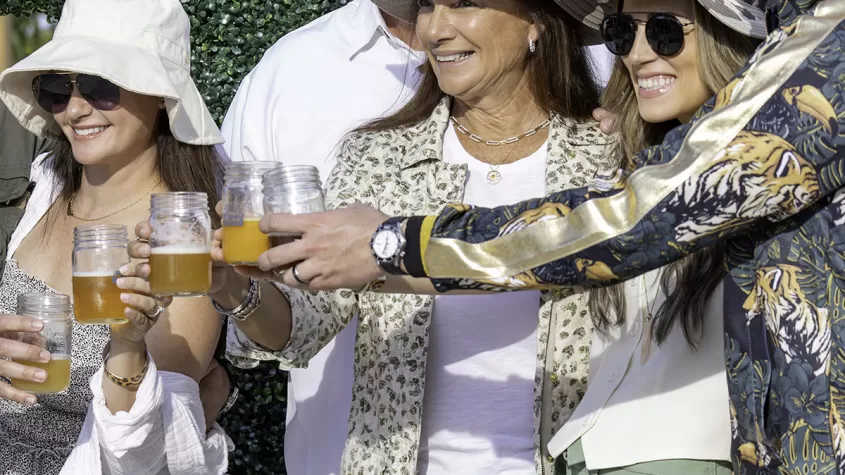 group of adults smiling