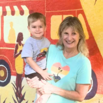 Posing at the Lehigh Acres mural